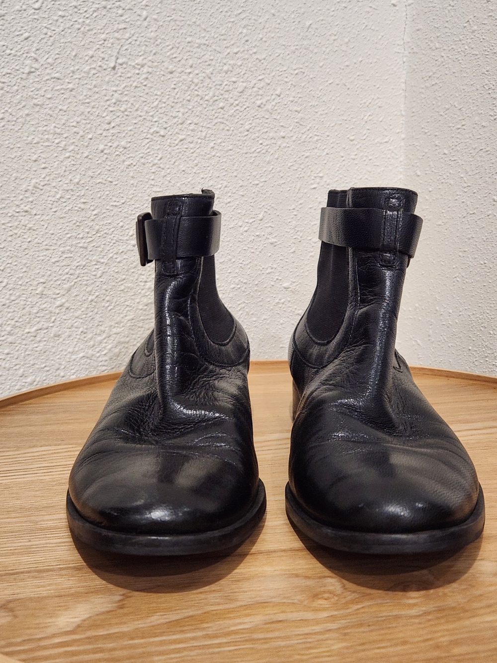 Cole Haan Classic Black Leather Ankle Boots - Picture 5 of 8